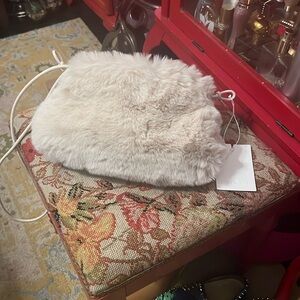 Cos Cavatelli mini clutch faux-fur